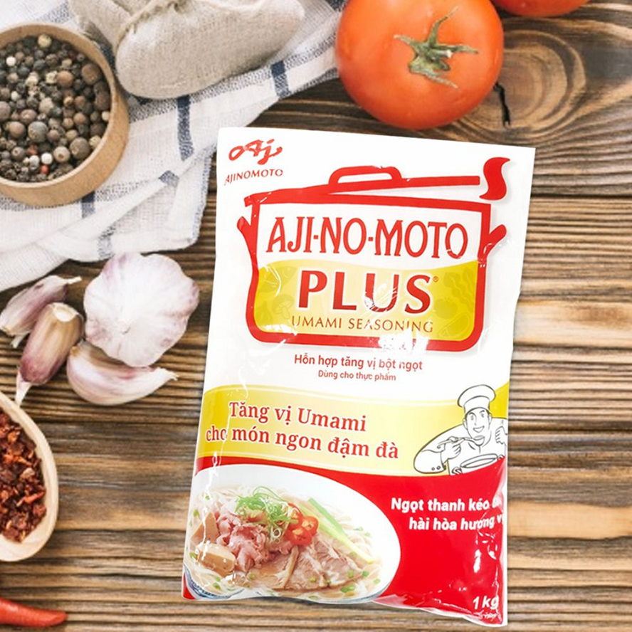 Gói Plus 1Kg --- BỘT NGỌT AJINOMOTO PLUS HỖN HỢP TĂNG VỊ BỘT NGỌT