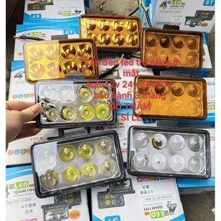  Cả đôi đèn led trợ sáng bảo hành 3 tháng 12v 24v chất lượng gắn ô tô xe máy xe điện GY 