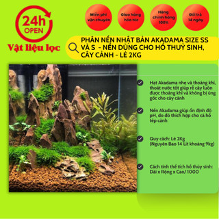2Kg Phân Nền Nhật Bản AKADAMA size SS va S - Nền Dùng Cho Hồ Thuỷ Sinh, Cây Cảnh