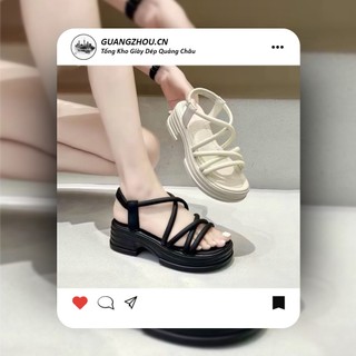  Dép Nữ Quai Ngang N211 Thời Trang QCCC Sandal Nữ Đế Eva 5cm Siêu Nhẹ 