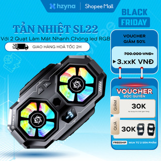 Quạt Tản Nhiệt SL-22 , 2 Sò Lạnh Chơi Game Quạt Kép Tản Nhiệt Livestream , Giảm Lag Khi Chơi game , Hỗ Trợ Mọi Loại Máy.