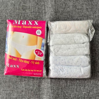  SALE 1 Gói  5 cái  Quần lót giấy Maxx dùng 1 lần cho mẹ sau sinh và phụ nữ 
