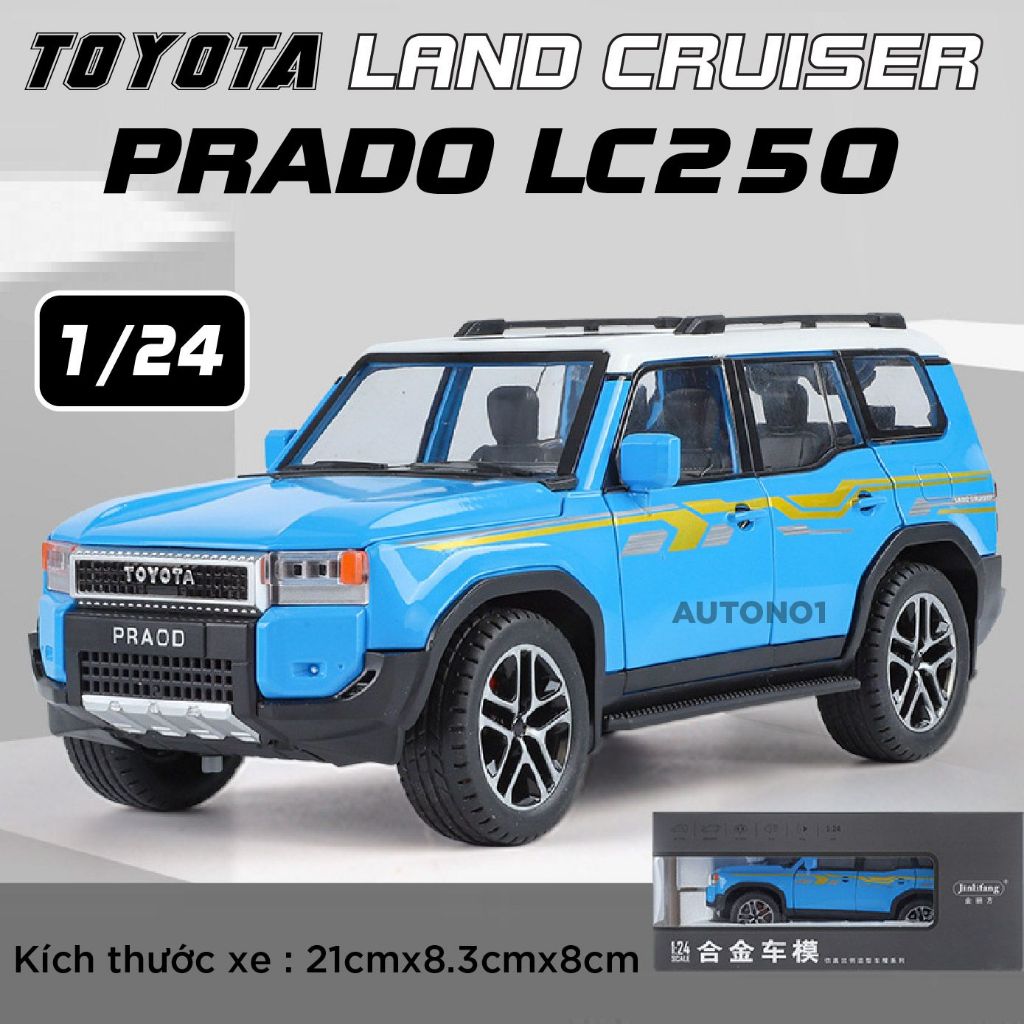 Mô hình xe Toyota Land Cruiser Prado LC250 tỉ lệ 1:24 JIN LIFANG OT24065