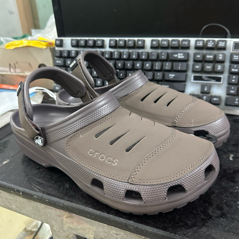 dep cross Dép Cross Yukon Mesa Clog nam nhiều màu dạng sục phối da đế chống trơn trợt - Hàng chính h