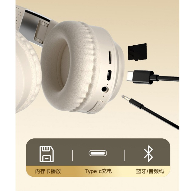 Tai Nghe Chụp Tai Headphone Bluetooth Không Dây Tai Nghe Chụp Gaming Sạc Nhanh Chống Ồn Gấp Gọn | BigBuy360 - bigbuy360.vn