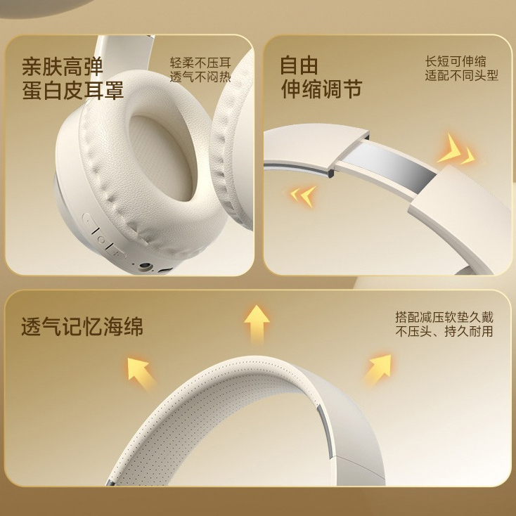 Tai Nghe Chụp Tai Headphone Bluetooth Không Dây Tai Nghe Chụp Gaming Sạc Nhanh Chống Ồn Gấp Gọn | BigBuy360 - bigbuy360.vn