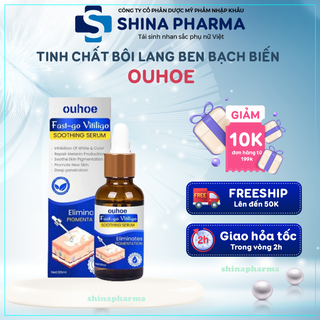 Tinh Chất Bôi Lang Ben OUHOE – Serum OUHOE Hỗ Trợ Làm Mịn Da Và Loại Bỏ Đốm Trắng, Lang Ben, Bạch Biến Hiệu Quả