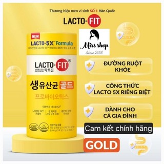   Cam kết chuẩn Auth  Men vi sinh Lacto Fit Hàn Quốc Gold 
