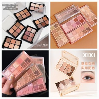 BẢNG PHẤN MẮT NOVO 9 MÀU HÌNH BÁNH MÌ CUTE- CHẤT MỊN LÌ - ÁNH NHŨ LẤP LÁNH MẪU MỚI