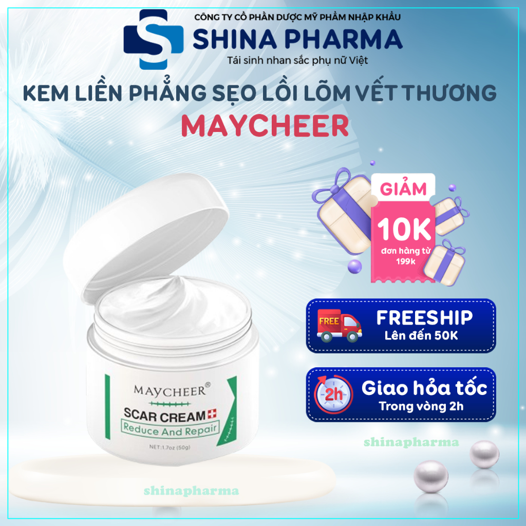 Kem Mờ Thâm, Mờ Sẹo Lồi Lõm và Vết Thương Bỏng Da MAYCHEER – MAYCHEER Giải Pháp Mịn Da, Làn Da Không Tỳ Vết Thương
