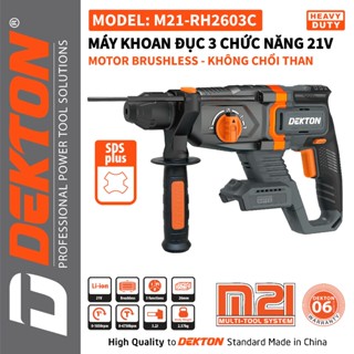 Máy Khoan Đục 3 Chức Năng M21-RH2603C / Brushless / 3.2J / SDS PLUS / Chân Phổ Thông MKT