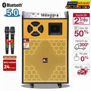 Loa Kéo Karaoke 5 Tấc [ Trả Góp 0% ] | Bass 50 SV-18X300 ( Màu Vàng ) Công Suất Lớn 3000w HF1
