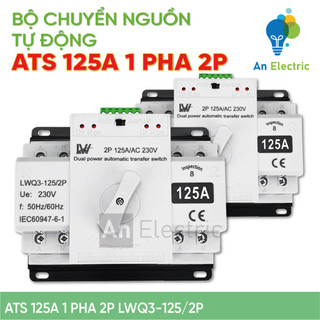 Bộ chuyển nguồn ATS 125A 230V 2P LWQ3-125/2P cấp điện ổn định cho hệ thống điện 1 pha