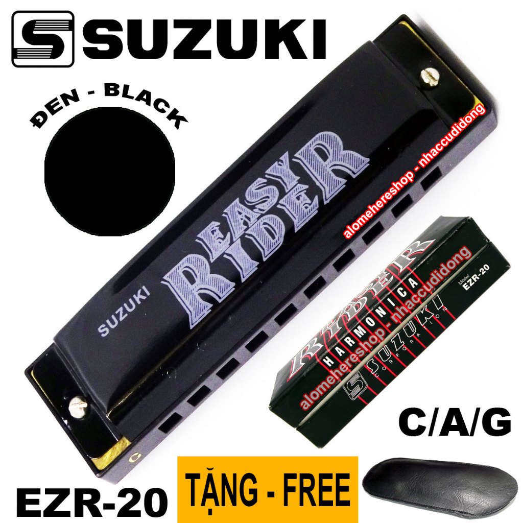 Kèn Harmonica Diatonic Suzuki Easy Rider EZR-20 Key C/A/G