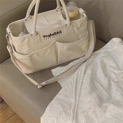 Túi đựng bỉm sữa đa năng Veglebag cho mẹ và bé sành điệu thời trang phong cách Hàn Quốc có quai đeo