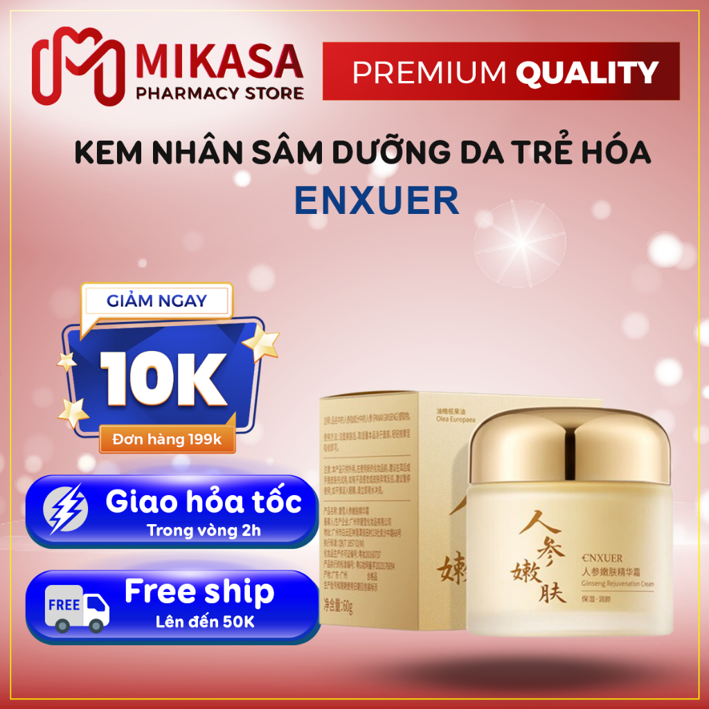 Kem Cải Thiện Hắc Sắc Tố ENXUER O'GULIA - Kem ENXUER Giúp Giảm Nếp Nhăn, Trẻ Hóa Da, Mờ Quằng Thâm, Cho Da Trắng Sá