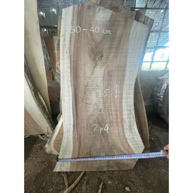 Mặt bàn/ kệ me tây: 30-40cm x 75cm -Dày 2.4cm (sơn 1 mặt)