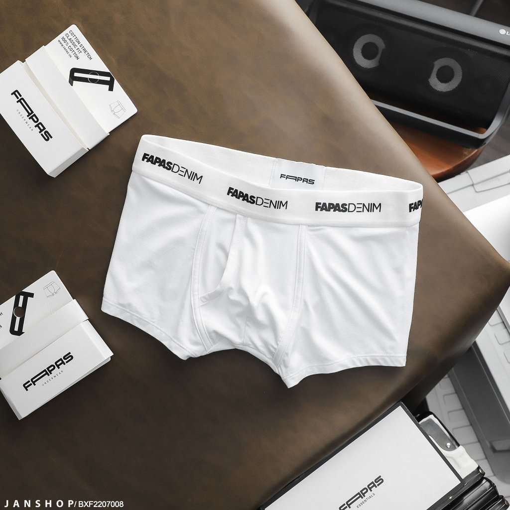 Quần Boxer Nam Fapas, chất vải thun cotton, mềm mịn, co dãn, thoáng mát