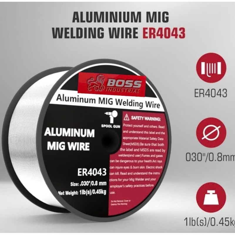 Dây Hàn Nhôm ER4043 AlSi5 ER5356 AlMg5Cr 7Kg 1.0 -;1.2/mm dung Khí Vật Liệu Hàn Hợp Kim Nhôm Dây MIG