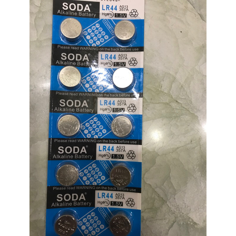 Pin Đồng Hồ Và Máy Tính Lr44 Cr2032 Dạng Vỉ 2 Hoặc 4 Viên