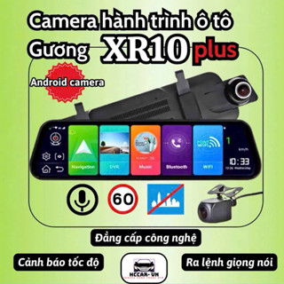 camera hành trình gương  XR10plus 4g android cảnh báo giao thông Vietmap S2 theo dõi định vị từ xa