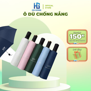 Ô Dù Che Mưa Đi Nắng HGHOME Gấp Gọn Thủ Công Chống Tia UV, Nhỏ Gọn Cầm Tay Tiện Lợi