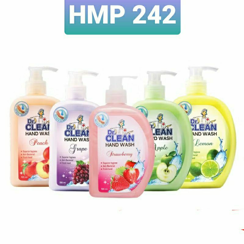 (Combo 5 Chai) Nước rửa tay Dr. Clean 500ml