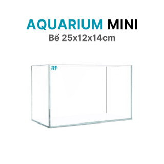 Bể cá mini 25x12x14cm trang trí bàn làm việc thiết kế đẹp mắt