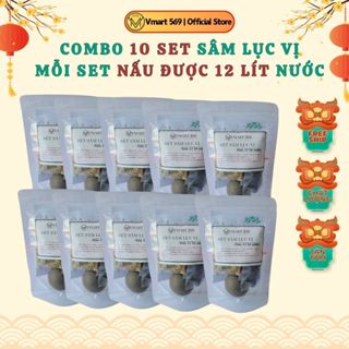 Combo 10 set sâm lục vị atiso mỗi set nấu được 12 lít nước thơm ngon thanh mát giải nhiệt