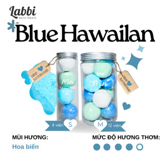 Bom sủi bồn tắm mini BLUE HAWAILAN [Labbi] Mini Bath bomb/ Bomb tắm mini
