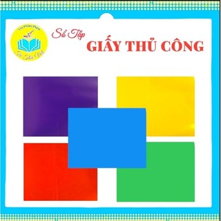 Giấy Thủ Công A5 - Có Keo ( Mua 5 Xấp TẶNG 1 cây Kéo )