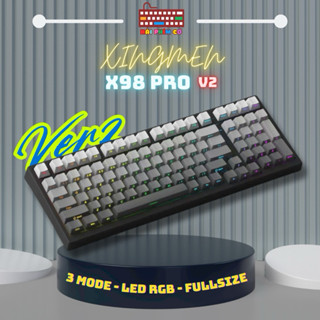[HOẢ TỐC] BÀN PHÍM XINMENG X98 PRO V2 | FULL PHÍM | 3 MODES KẾT NỐI | LED RGB | LED VIỀN | MẠCH XUÔI HOTSWAP 5 PIN