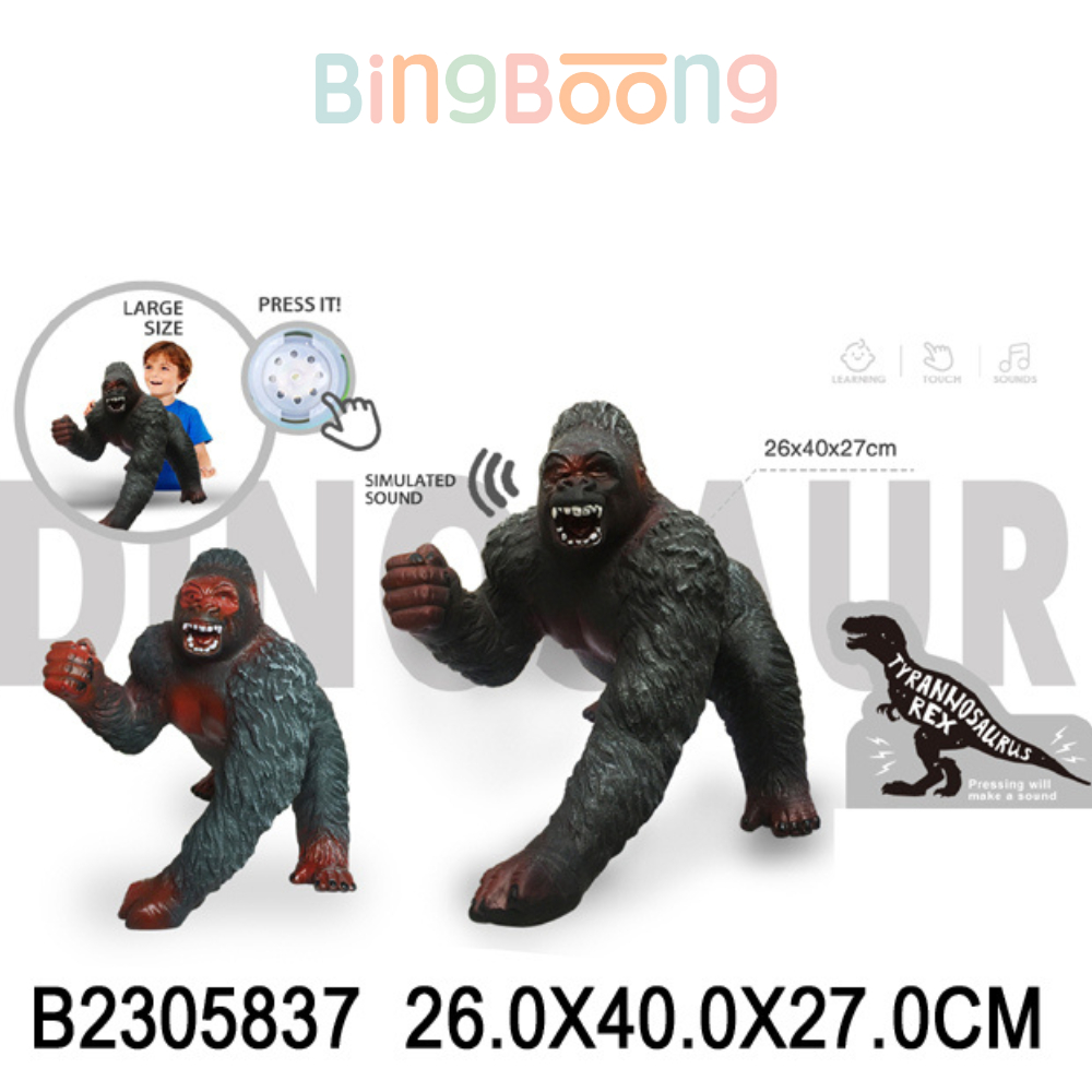 Mô hình King Kong, Godzilla, khủng long cao su mềm, mô hình đồ chơi cho bé