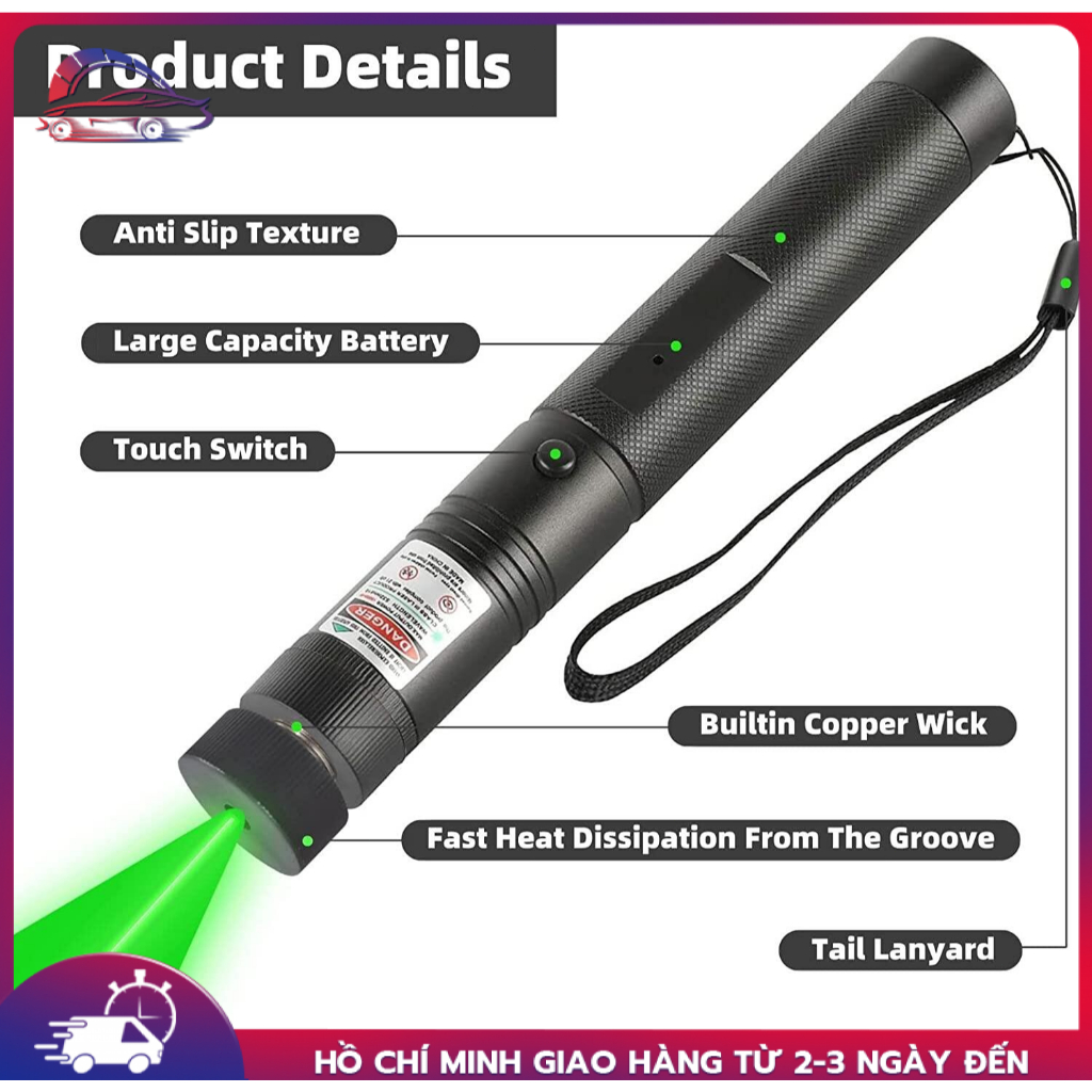 【🔥giảm giá🔥】Đèn Pin Laser 303 Siêu sáng Siêu mạnh chiếu xa hàng kilomet. Đèn Laze - ( Tia xanh)