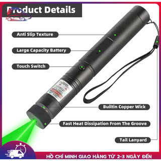  【giảm giá Đèn Pin Laser 303 Siêu sáng Siêu mạnh chiếu xa hàng kilomet. Đèn Laze -   Tia xanh  