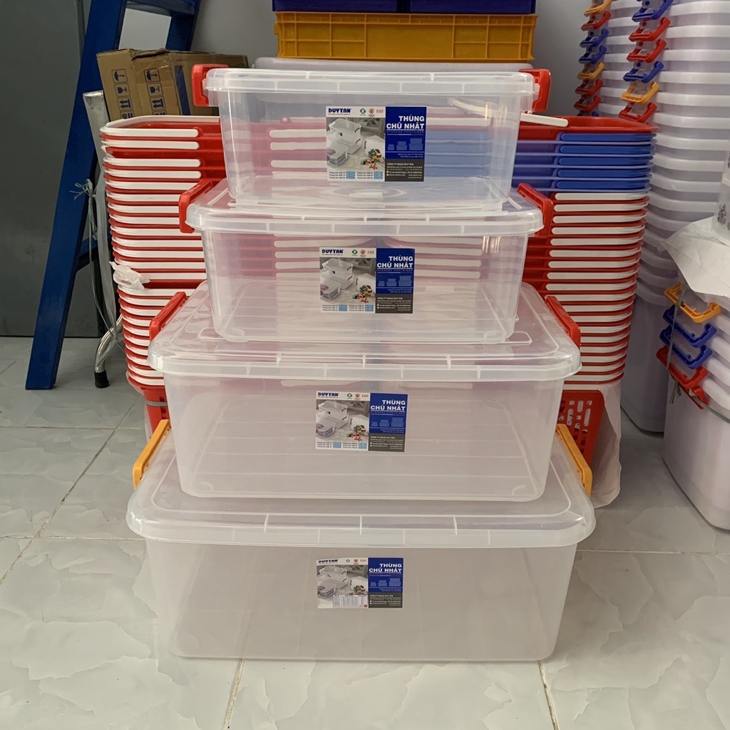 Thùng chữ nhật trong 10L/15L/30L nhựa Duy Tân