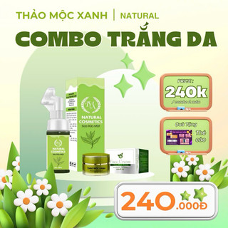 Combo Dưỡng Da Thảo Mộc Xanh (1 srm + 1 kem face)