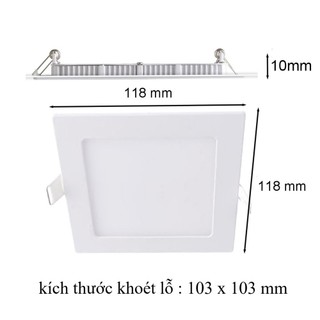 Đèn Led âm trần vuông siêu mỏng 6W - Downlight Silamp
