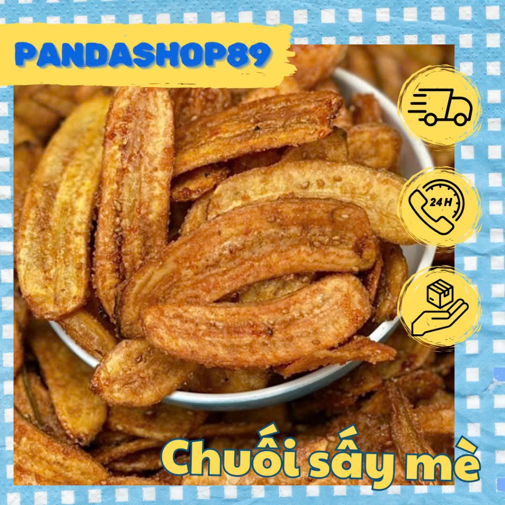 Chuối sấy mè giòn ngon (500g)