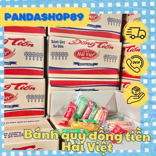 Thùng bánh quy đồng tiền Hải Việt