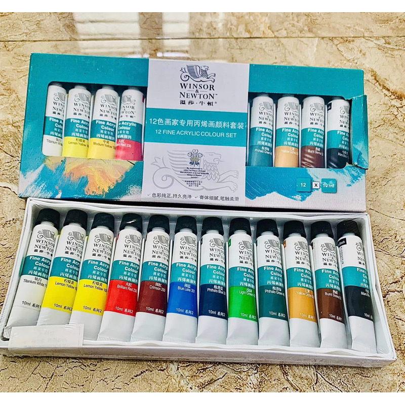 Sét Vẽ Cọ Bản 12 màu siêu đặc , Dùng Trong ngành Làm móng tay chân nail