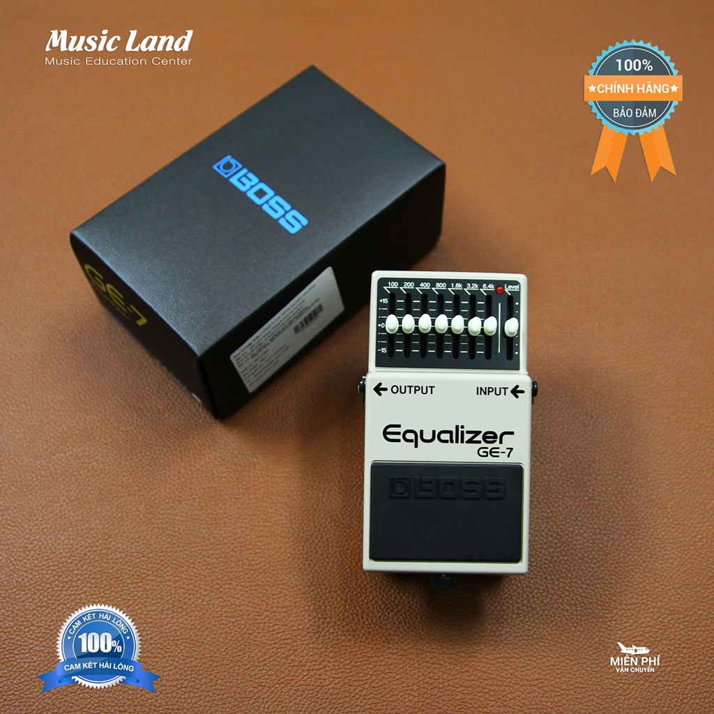 Phơ Guitar Điện Boss Equalizer GE7 – Chính Hãng