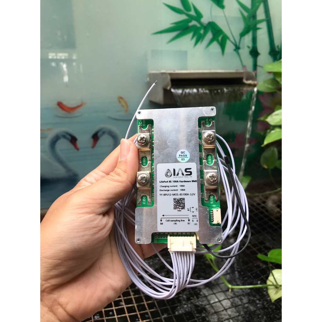 Yanyang BMS: 24V hệ 8S-100A sử dụng cho LifePO4 - 29.2V