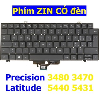 Bàn phím laptop Dell Latitude 5440  5430  5431  Bàn phím laptop Dell Precision 3480  3470  Keyboard laptop Dell 7420