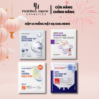  Hộp 10 Miếng Mặt Nạ Sur.Medic Dưỡng Da Hàn Quốc 
