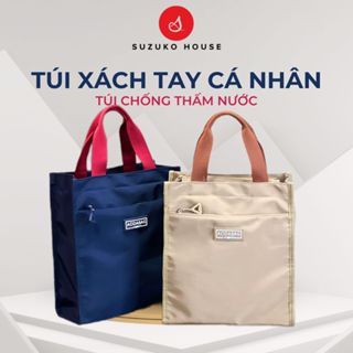 Túi vải cầm tay chống nước SUZUKO HOUSE, Túi đựng đồ cá nhân văn phòng đựng sách vở, tài liệu công sở đi học đi làm TC32