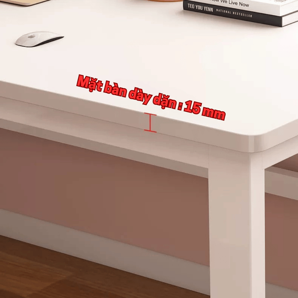 Bàn Học Sinh Viên Chân U Cong – MDF 15mm – Dễ Lắp, Chịu Tải 250kg – Gọn Nhẹ, Giá Tốt | BigBuy360 - bigbuy360.vn