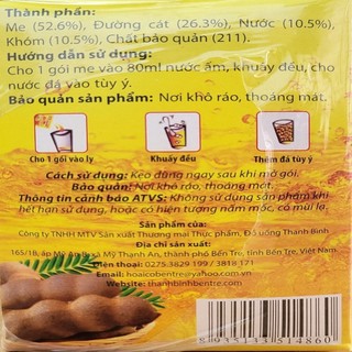 [Hộp Giấy 900g] ĐÁ ME (THÁI LAN HẠT MỀM) [VN] THANH BÌNH Thai Iced Tamarind