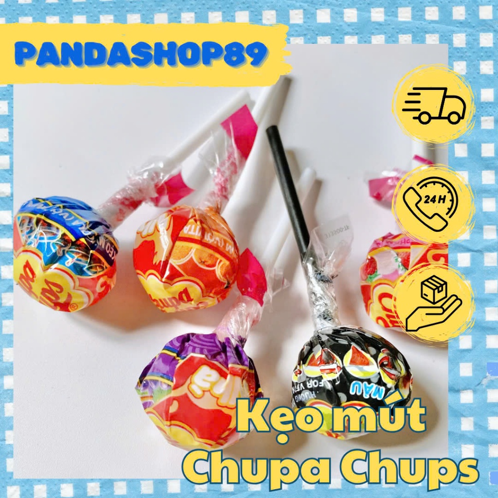 Combo kẹo mút Chupa Chups hương hỗn hợp (que 10g)