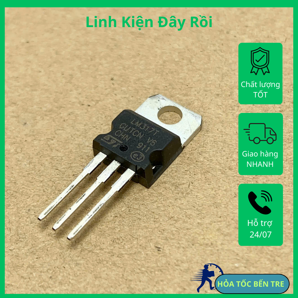 5 cái LM317 LM317T TO-220 IC ổn áp mạch điện tử